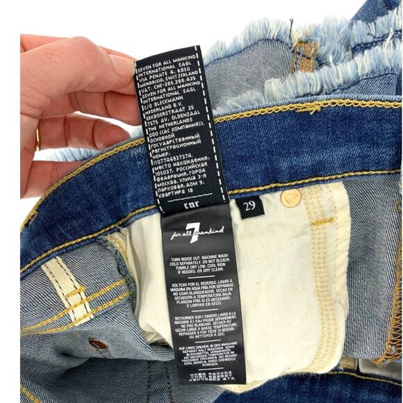 7 For All Mankind High Waist Vintage Short Size 29 NWOT $129 MSRP - Picture 5 of 7
